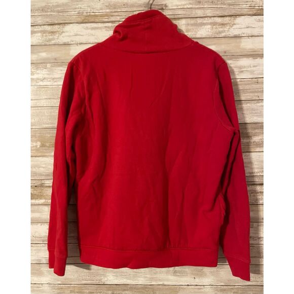 PINK Victoria Secret Red High Mock turtleneck Sherpa Lined Pullover Sweater Smal - Picture 5 of 10